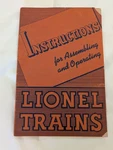 1941 Lionel Trains Instructions Manual Form 926-5 Vintage Model Railroad Guide. Fixed Price $19.95.