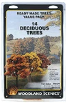 Woodland Scenics TR1577 Value Trees, Fall Mix 3-5" (14). Fixed Price $34.99.