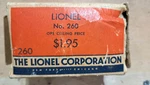 Lionel Bumper Has Very Rare Box Factory-printed With "ops Ceiling Price". Fixed Price $5.00.