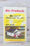 Rix Products 628-0202, Maxwell Avenue House, Structure Model Kit, Scale. Fixed Price $11.95.