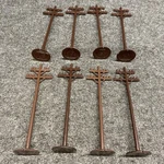 Vintage Marx Scale Telephone Poles Lot Of 8, Excellent Condition (O112923-07). Fixed Price $7.00.
