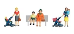 Woodland Scenics A1832 Ho Scale Moms & Kids Figures. Fixed Price $15.25.