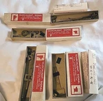 Lot 4 Vintage Pioneer Co. Gauge Searchlight Signal (dwarf & Pole Type) Kits. Fixed Price $40.00.