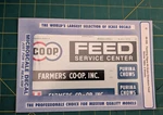 Gauge Microscale Decal #48-356 Railroad Set Farming Signs Grain El. Fixed Price $10.00.