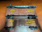 Two Vintage Lionel 16239 Union Pacific Boxcars & 16376 Flat Nice!. Fixed Price $29.99.