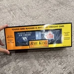 Rail King By Mth North Pole Ice Cream Modern Reefer Car Gauge Blue 30-78003. Fixed Price $59.00.