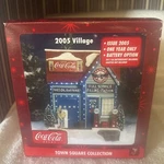 Coca Cola Town Square Collection 2005 Flying Gas Station New But Opened Box. Fixed Price $50.00.