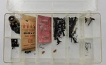 Acme 8-812 Miscellaneous Box Of Ho Scale Parts Including Screws & Wheel Sets. Fixed Price $15.00.