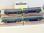 Williams By Bachmann #43251 Streamliner Passenger Set Baltimore & Ohio 4CARS. Fixed Price $250.00.