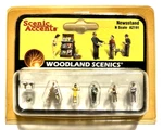 Woodland Scenics Newsstand Figures A2191 Scale. Fixed Price $13.99.