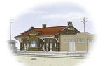 Walthers Cornerstone 933-3803 Santa Fe-style Brick Depot Kit. Fixed Price $51.99.