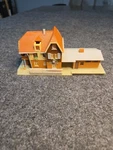 Faller Scale 2104 Small-town Train Station Fully Assembled Missing Parts. Fixed Price $24.99.