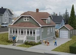 Walthers Cornerstone Scale Building Kit Updated American Bungalow House. Fixed Price $35.99.
