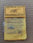 Details West FF-166 Fuel Filler Ho Scale E.m.d. Road Units (lot Of 4) Castings. Fixed Price $5.00.