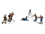 New Woodland Ho Scale Snowball Fight Train Figures A1894. Fixed Price $20.24.