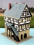 Vintage Kibri Ho Scale Pro-built Model: Half-timbered Dwelling W/stairs #B-8402. Fixed Price $29.99.