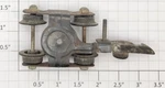 American Flyer XA12A057 Tinpate Link Coupler Truck Assembly. Fixed Price $5.00.