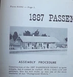 Suydam Ho 502B 1887 Passenger Depot Station Wood Cardstock Kit Former Ayres Mib. Fixed Price $24.95.