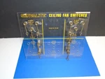 Vintage Nos "serv-a-lite" Ceiling Fan Switches Lot Of (12) W/ Store Display. Fixed Price $89.95.