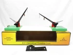 Mth 30-1080 No. 47 Operating Crossing Gate Green & Yellow Base Nib. Fixed Price $71.19.