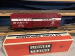 Lionel Postwar 3494-550 Monon Operating Box Car. Fixed Price $499.99.