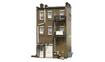 Woodland Scenics Built & Ready Betty's Burning Building BR5051. Fixed Price $89.99.