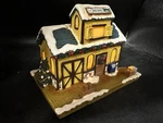 Hawthorne Post Office Train Station Railroad Village- Lighted. Fixed Price $8.99.