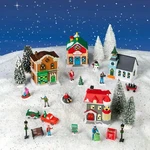 Cobblestone Corners Christmas Village New 2021 Complete 27 Piece Set Collectible. Fixed Price $59.99.