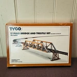 Tyco 17-PIECE Bridge And Trestle Set Ho Scale Number 907 Partially Built In Box. Fixed Price $19.87.