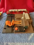 Lionel Gauge Operating Forklift Platform No W/ 6264 Lumber Car. Fixed Price $175.00.
