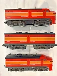 LIONEL6-8552 -8553 -8554 #1 So. Pacific Fa-alco Aba Triple Deisel BLT'86 Ob-mib. Fixed Price $253.78.