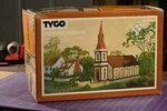 Tyco Lighted Church, Cardboard Insert, Ho Scale, Steeple Box. Fixed Price $18.80.