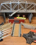 Lionel O27 Truss Bridge Layout Lot 252X Crossing Gate Crossover Track Fences. Fixed Price $68.95.