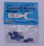 Acme 20-143M 16-14 Solderless Terminals Flanged Block Spade (pack Of 8). Fixed Price $5.00.