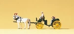 Preiser 79481 Scale Horse-drawn Wagon Open Carriage Black. Fixed Price $39.99.