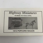 Jordan Highway Miniatures 1912 Popcorn Wagon #360-235. Fixed Price $25.75.