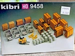 Kibri 9458 Ho Scale Freight Load Set W/forklift Plastic Kit Nib. Fixed Price $24.99.
