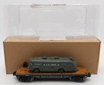 Menards 279-3432 Gauge Army Short Flat Car W/ Bus #2818 Ex/box. Fixed Price $29.99.