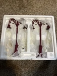 Mth MT-1020 No. 54 Lamp Post Set Red Metal 1930'S Style New In Box Accessory. Fixed Price $35.00.