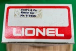 Lionel " Empty Box Only For # 6-9855 Swift Reefer Sold As Is. Fixed Price $6.00.