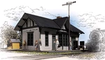 Golden Valley Depot Light Gray Ho Scale Plastic Walthers 933-2808 New Built. Fixed Price $87.95.