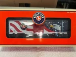 Lionel 6-36758 Lighted Patriotic Box Car W/light Features, Die Cast, Nib. Fixed Price $69.00.