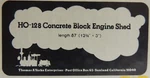 Thomas A. Yorke Concrete Block Engine House Limited Run Kit Mib Item # 128. Fixed Price $59.99.
