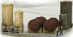 Walthers Cornerstone Ho Scale Building/structure Kit Industrial Tanks Detail Set. Fixed Price $11.99.