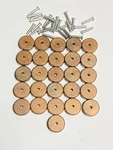 25 Lionel V-45 Carbon Rollers & ZW-102 Pin (rivets) Kw Transformer. Fixed Price $15.99.