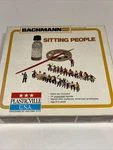 New Bachmann Plasticville 2914 Ho 1/87 Scale Sitting People Figures. Fixed Price $15.00.