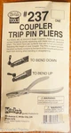 Kadee #237 Coupler Trip Pliers -- Use For HON3 Scale Pins (tool). Fixed Price $20.69.