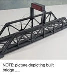 New Life-like 583504 H/o Scale Gray Bridge With Blinking Red Lights. Fixed Price $26.95.