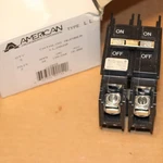 One New American Circuit Breaker Co. Feed Through Pole Amp LL2020. Fixed Price $31.34.