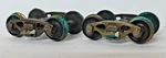 Walthers Ho Sprung All Metal Caboose Trucks Pair #933-818 New Old Stock. Fixed Price $10.00.
